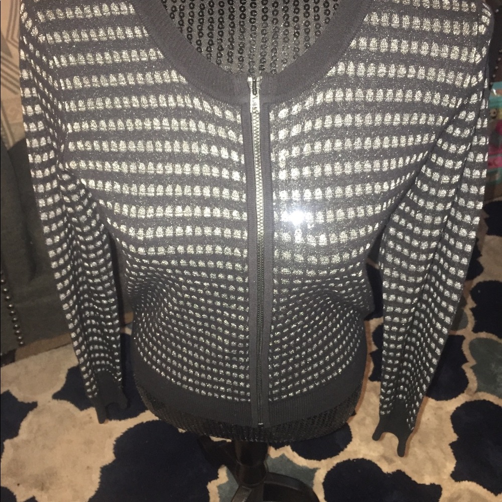 Sandro Paris zip up sweater